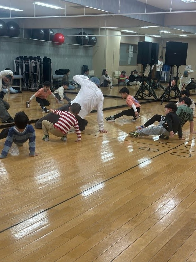 フロアムーブの練習